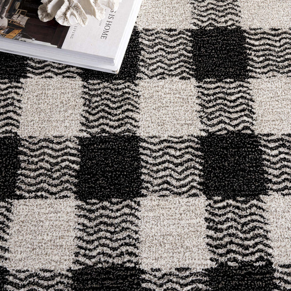 Safavieh Genre Hand-tufted Runner Rug In Elegant Grey And Ivory – Luxurious Comfort For Modern Spaces Charcoal ,Ivory 80% Wool,18% Cotton,2% Man Made Fiber Gre801z-5
