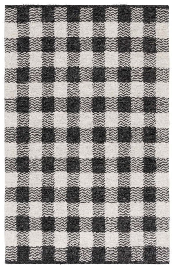 Safavieh Genre Hand-tufted Runner Rug In Elegant Grey And Ivory – Luxurious Comfort For Modern Spaces Charcoal ,Ivory 80% Wool,18% Cotton,2% Man Made Fiber Gre801z-5