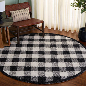 Safavieh Genre Hand-tufted Area Rug In Grey And Ivory – Luxurious Comfort With Timeless Checkered Design Charcoal ,Ivory 80% Wool,18% Cotton,2% Man Made Fiber Gre801z-9