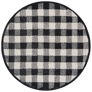 Safavieh Genre Hand-tufted Area Rug In Grey And Ivory – Luxurious Comfort With Timeless Checkered Design Charcoal ,Ivory 80% Wool,18% Cotton,2% Man Made Fiber Gre801z-9