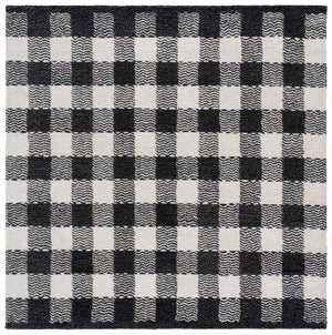Safavieh Genre Hand-tufted Runner Rug In Elegant Grey And Ivory – Luxurious Comfort For Modern Spaces Charcoal ,Ivory 80% Wool,18% Cotton,2% Man Made Fiber Gre801z-6sq