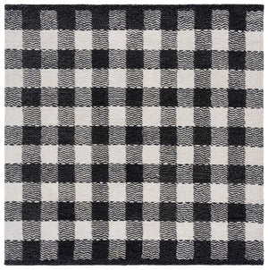 Safavieh Genre Hand-tufted Area Rug In Grey And Ivory – Luxurious Comfort With Timeless Checkered Design Charcoal ,Ivory 80% Wool,18% Cotton,2% Man Made Fiber Gre801z-9