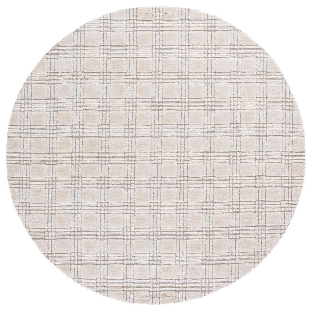 Safavieh Genre Luxurious Hand-loomed Runner Area Rug - Modern Style For Hallways And Narrow Spaces - Elegant Design Ivory 80% Polyester,20% Cotton Gre901a-6r