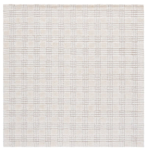 Safavieh Genre Luxurious Hand-loomed Runner Area Rug - Modern Style For Hallways And Narrow Spaces - Elegant Design Ivory 80% Polyester,20% Cotton Gre901a-6sq