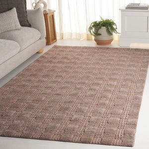 Safavieh Genre Hand-Loomed Brown Geometric Area Rug—Soft Durable Polyester-Cotton Blend For Cozy Rooms 4'-0" x 6'-0" GRE901T-4
