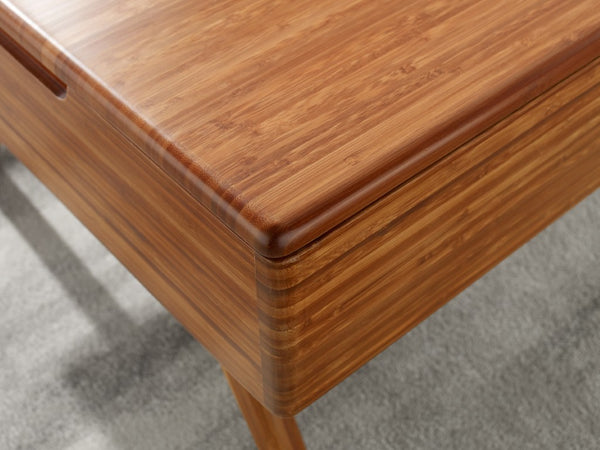 Greenington Rhody Solid Bamboo Lift Top Coffee Table with Hidden Storage for Living Room Amber GRL001AM