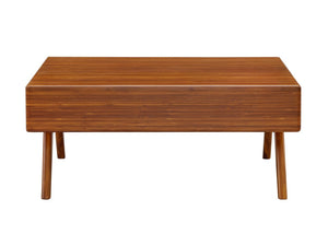 Greenington Rhody Solid Bamboo Lift Top Coffee Table with Hidden Storage for Living Room Amber GRL001AM