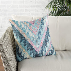 Jaipur Living Nikki Chu Petra Tribal Geometric Multicolor Poly Throw Pillow Indoor Outdoor Accent PLW103432