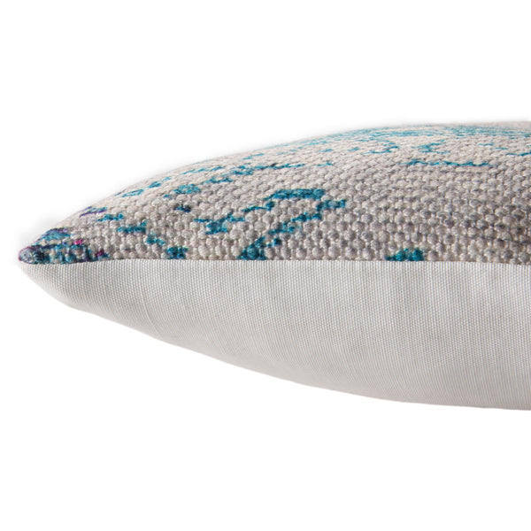 Jaipur Living Nikki Chu Groove Boho Tribal Lumbar Pillow Polyester Weave for Indoor Outdoor Use PLW103434