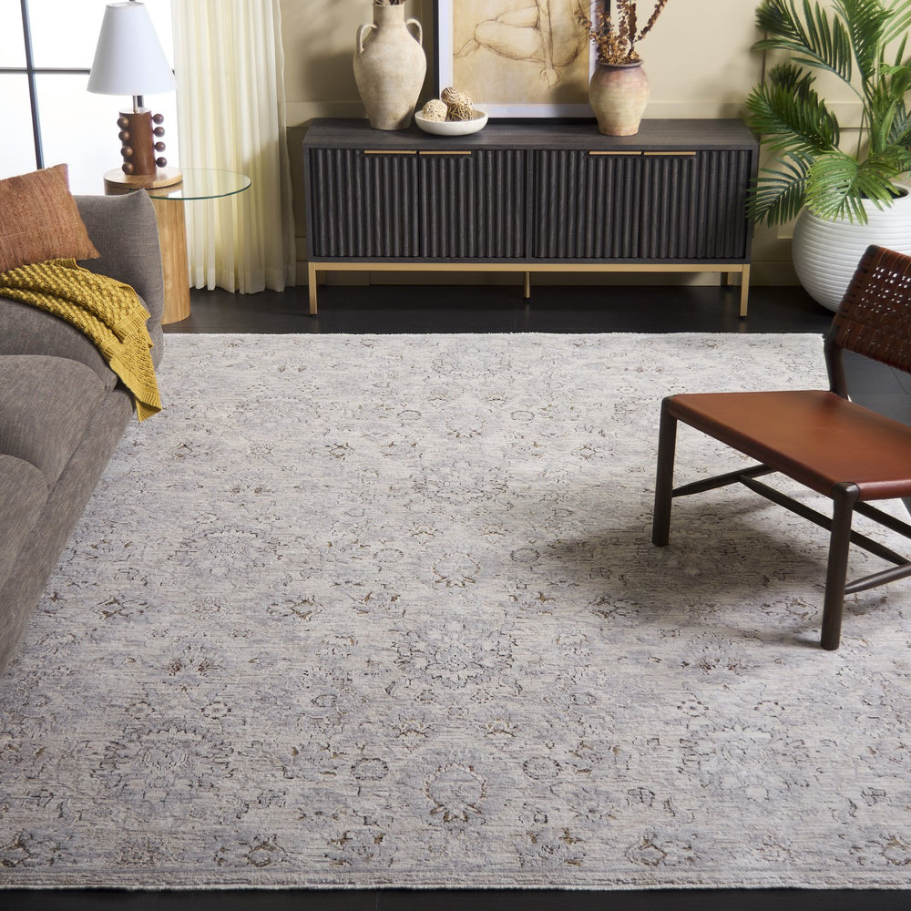 Safavieh Garnet 400a Ivory & Grey 8x10 Area Rug - Contemporary Modern Style For Elegant Living Spaces Ivory ,Grey Polyester Grn400a-8