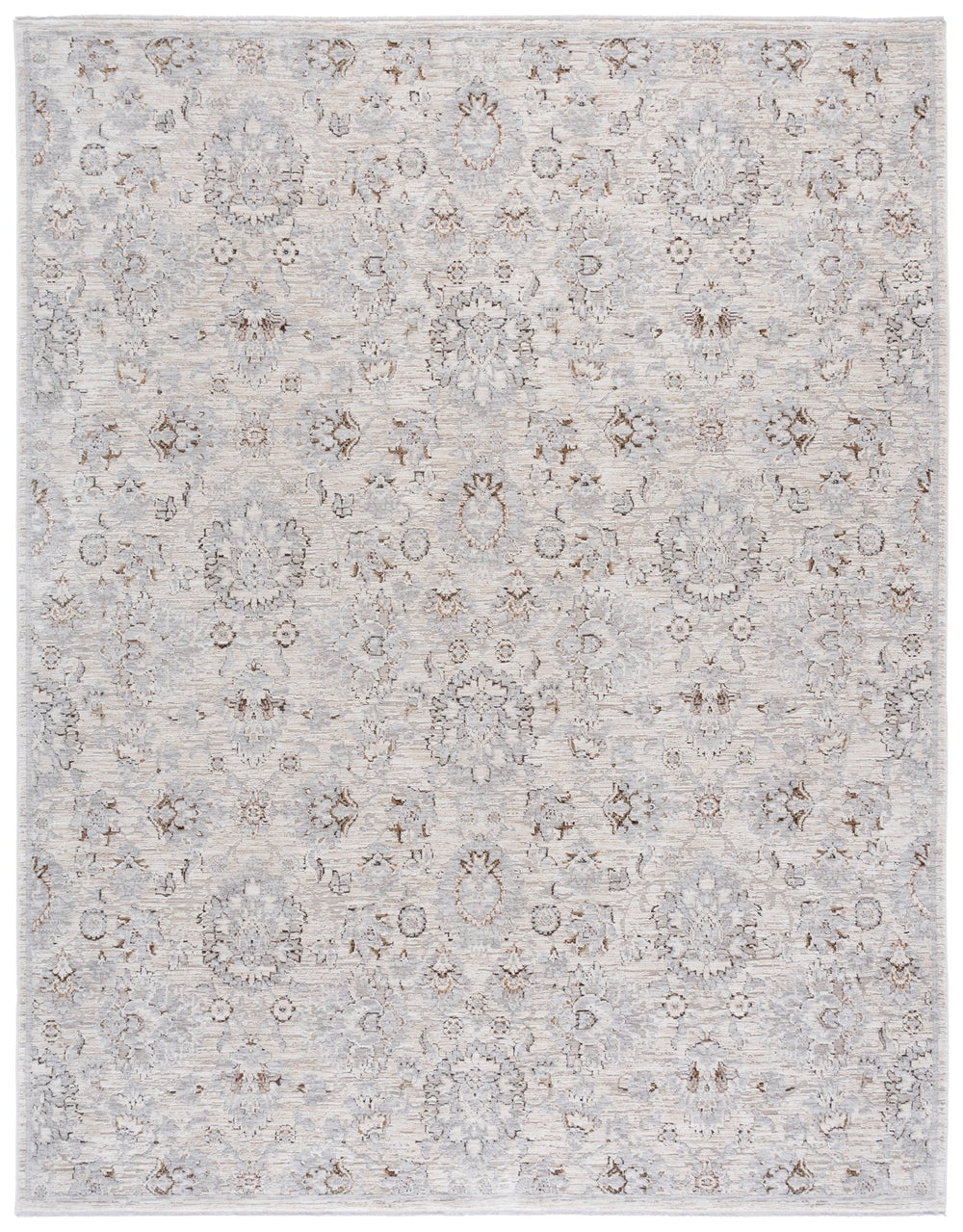 Safavieh Garnet 400a Ivory & Grey 8x10 Area Rug - Contemporary Modern Style For Elegant Living Spaces Ivory ,Grey Polyester Grn400a-8