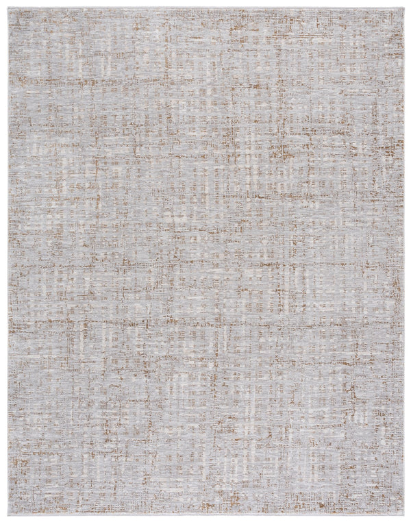 Safavieh Garnet Contemporary Area Rug - Luxurious Soft Polyester Weave For Elegant Home Decor Enhancement Gold ,Grey Polyester Grn402d-8