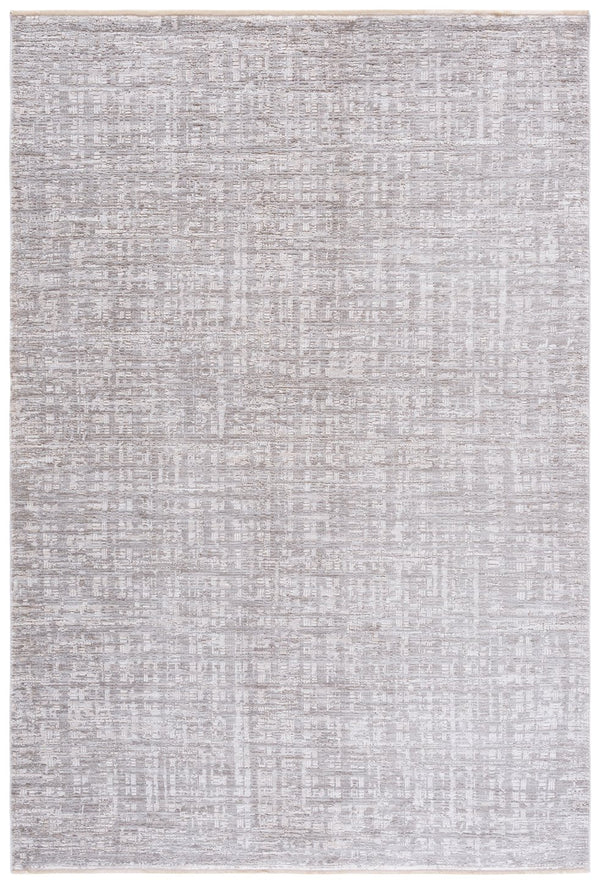 Safavieh Garnet Contemporary Area Rug - Luxurious Soft Polyester Weave For Elegant Home Decor Enhancement Grey ,Ivory Polyester Grn402f-5