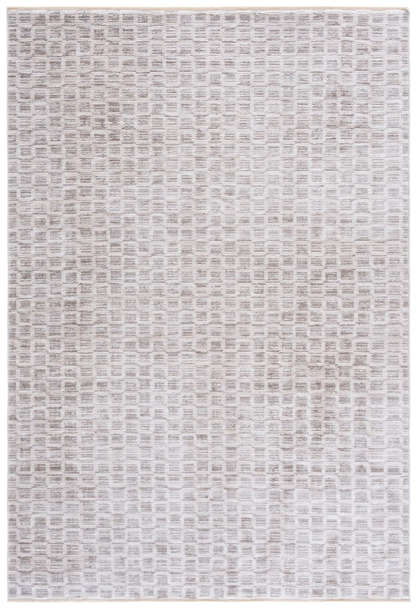 Safavieh Garnet Modern Area Rug - Elegant Power Loomed Design For Living Spaces, Soft Comfort & Style Grey ,Ivory Polyester Grn406f-9