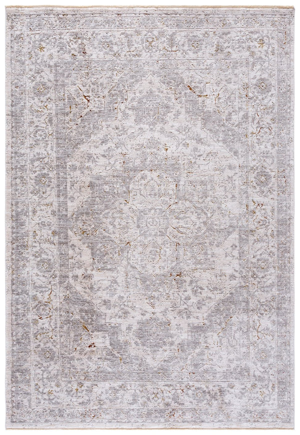 Safavieh Garnet Exquisite Area Rug For Timeless Elegance - Sophisticated Design Enhances Any Space Grey ,Ivory Polyester Grn408f-5