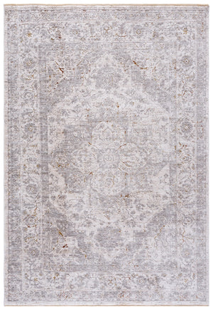 Safavieh Garnet Area Rug - Elegant Turkish Design In Soft Polyester, Perfect For Comfort And Style At Home Grey ,Ivory Polyester Grn408f-9