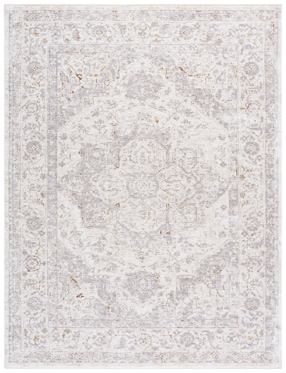 Safavieh Garnet Exquisite Area Rug For Timeless Elegance - Sophisticated Design Enhances Any Space Grey ,Ivory Polyester Grn408f-5