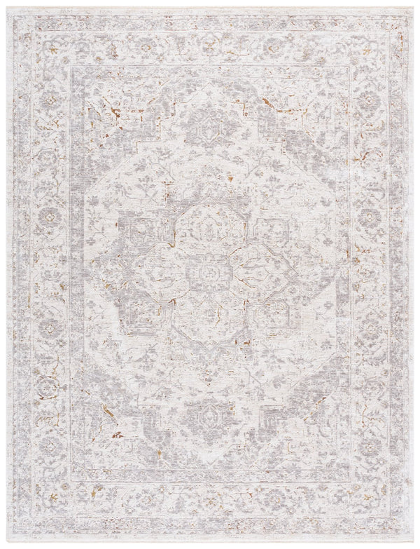Safavieh Garnet Exquisite Area Rug For Timeless Elegance - Sophisticated Design Enhances Any Space Grey ,Ivory Polyester Grn408f-8