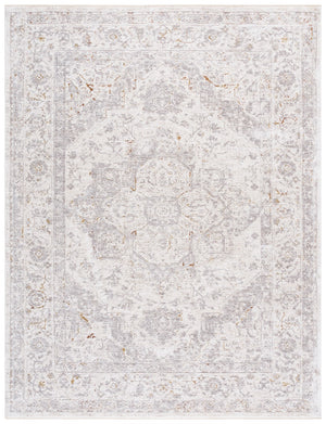 Safavieh Garnet Area Rug - Elegant Turkish Design In Soft Polyester, Perfect For Comfort And Style At Home Grey ,Ivory Polyester Grn408f-9