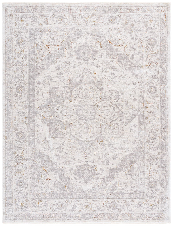 Safavieh Garnet Area Rug - Elegant Turkish Design In Soft Polyester, Perfect For Comfort And Style At Home Grey ,Ivory Polyester Grn408f-9