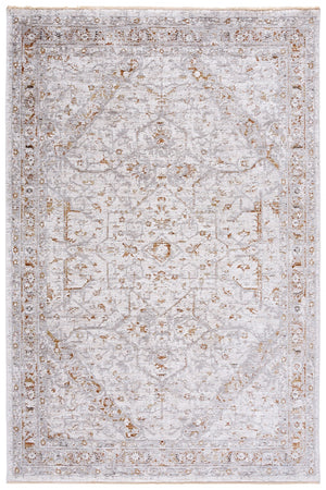 Safavieh Garnet Area Rug - Timeless Elegance In Soft Polyester, Perfect For Living Spaces And Home Decor Ivory ,Grey Rust Polyester Grn410a-10