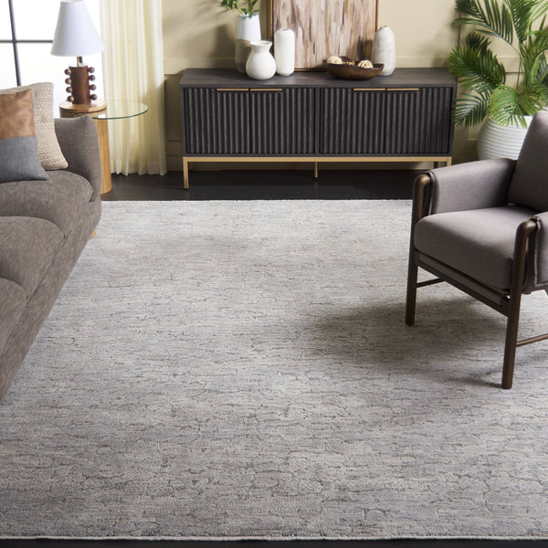 Safavieh Garnet Contemporary Area Rug For Living Room, Bedroom, Or Office - Elegant Design & Cozy Comfort Grey ,Ivory Polyester Grn412f-8