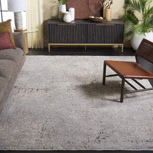 Safavieh Garnet 8x10 Contemporary Grey And Ivory Area Rug – Soft, Stylish, Easy-care For Modern Interiors Grey ,Ivory Polyester Grn416f-8
