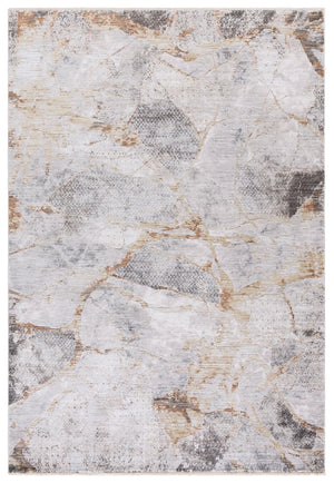 Safavieh Garnet Area Rug - Charming Elegance To Transform Your Space With Modern Minimalist Design And Comfort Gold ,Grey Polyester Grn422d-5