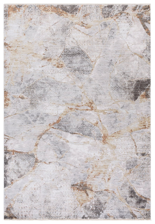 Safavieh Garnet Area Rug - Charming Elegance To Transform Your Space With Modern Minimalist Design And Comfort Gold ,Grey Polyester Grn422d-5