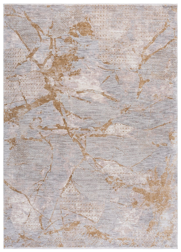 Safavieh Garnet Area Rug - Charming Elegance To Transform Your Space With Modern Minimalist Design And Comfort Grey ,Gold Polyester Grn422f-8