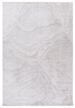 Safavieh Garnet Medium Rectangle Area Rug – Elegant Polyester Design For Modern Home Décor And Comfort Ivory ,Grey Polyester Grn424a-5