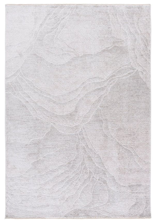 Safavieh Garnet Medium Rectangle Area Rug – Elegant Polyester Design For Modern Home Décor And Comfort Ivory ,Grey Polyester Grn424a-5