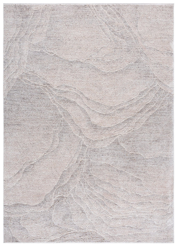 Safavieh Garnet Medium Rectangle Area Rug – Elegant Polyester Design For Modern Home Décor And Comfort Ivory ,Grey Polyester Grn424a-8