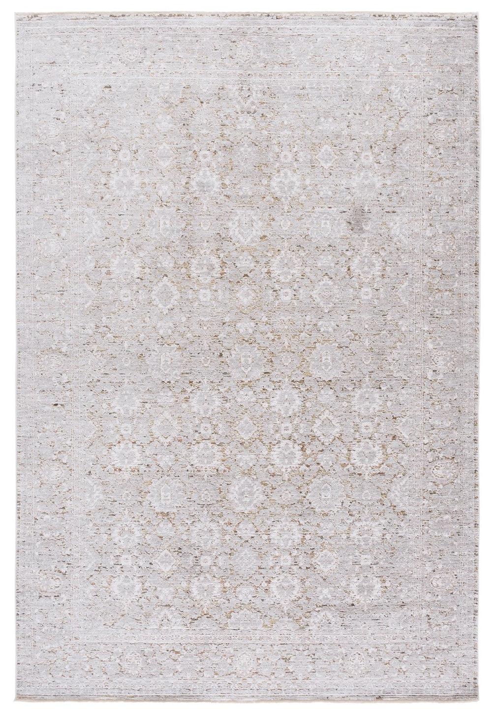 Safavieh Garnet 5'3" X 7'6" Grey & Gold Area Rug – Elegant Power Loomed Design For Timeless Home Décor Grey ,Gold Polyester Grn426f-5