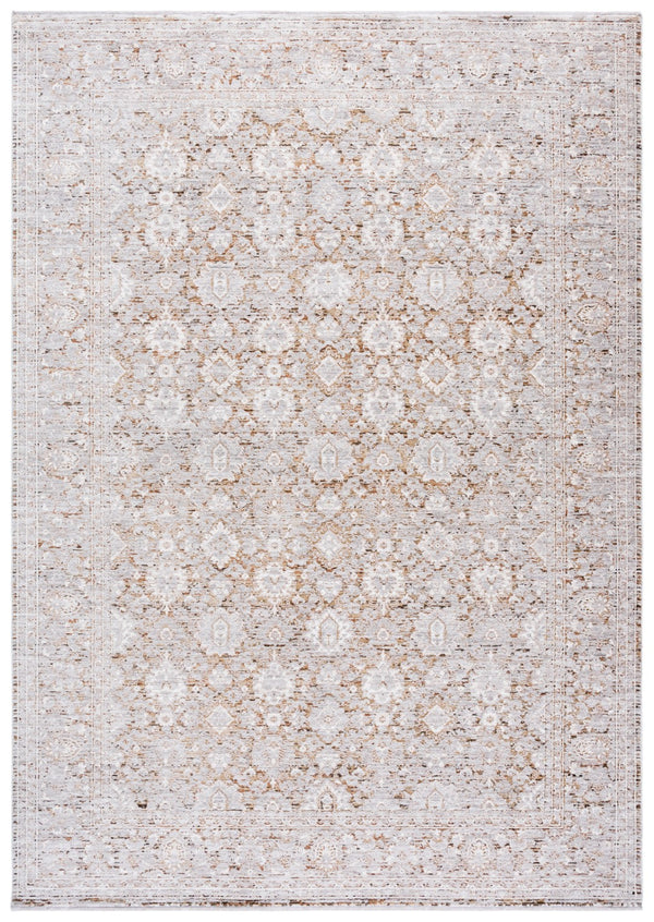 Safavieh Garnet Elegant Area Rug From Turkey - Timeless Design, Durable Polyester, Perfect For Any Room Grey ,Gold Polyester Grn426f-8