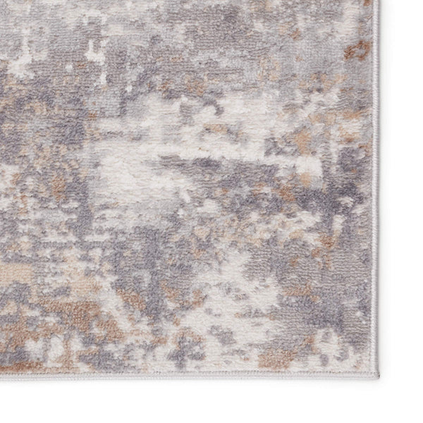 Jaipur Living Vibe by Jaipur Living Treyton Abstract Painterly Area Rug Neutral Tones Low Pile 3'X12' RUG151440