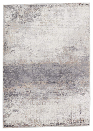 Jaipur Living Vibe by Jaipur Living Delano Abstract Neutral Tones Low Pile Area Rug for Modern Rooms 5' x 8' RUG151145