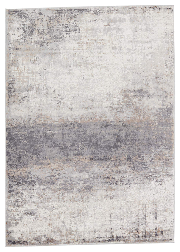 Jaipur Living Vibe by Jaipur Living Delano Abstract Neutral Tones Low Pile Area Rug for Modern Rooms 5' x 8' RUG151145