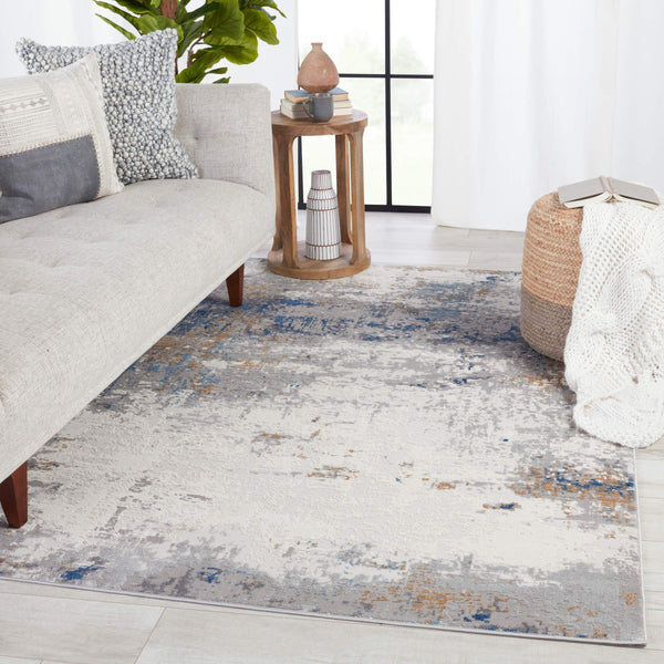 Jaipur Living Vibe by Jaipur Living Ridley Abstract Neutral Stone Inspired Low Pile Area Rug 3' x 12' RUG151442