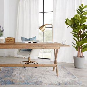 Jaipur Living Vibe by Jaipur Living Ridley Abstract Neutral Stone Inspired Low Pile Area Rug 3' x 12' RUG151442