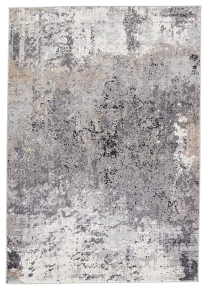 Jaipur Living Vibe by Jaipur Living Perrin Abstract Neutral Polypropylene Rug for Modern Spaces 9'6" x 13' RUG151144