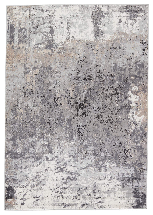 Jaipur Living Vibe by Jaipur Living Perrin Abstract Neutral Polypropylene Rug for Modern Spaces 9'6" x 13' RUG151144