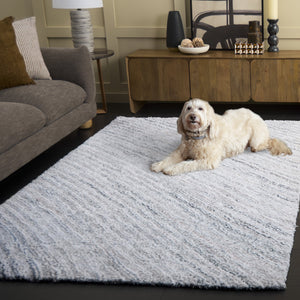 Safavieh Glory Handwoven Runner Area Rug - Elegant Luxury For Your Home Décor With Plush Comfort And Style Ivory ,Light Blue 55% Polyester & 45% Micro Polyester Grs102l-5