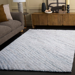 Safavieh Glory Handwoven Area Rug - Artisan Crafted, Durable Comfort For Timeless Home Elegance And Style Ivory ,Light Blue 55% Polyester & 45% Micro Polyester Grs102l-9