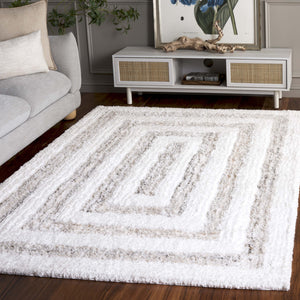 Safavieh Glory Handwoven Runner Rug - Luxurious Geometric Design, Sustainable 100% Pet, Timeless Elegance Ivory ,Beige 100% Pet Grs103a-5