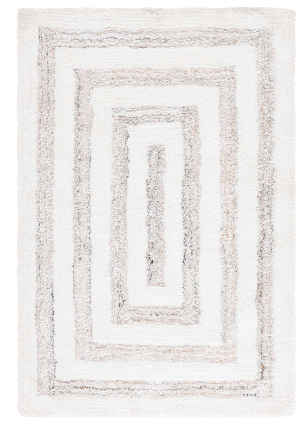 Safavieh Glory Handwoven Runner Rug - Luxurious Geometric Design, Sustainable 100% Pet, Timeless Elegance Ivory ,Beige 100% Pet Grs103a-5