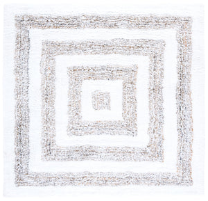 Safavieh Glory Handwoven Runner Rug - Luxurious Geometric Design, Sustainable 100% Pet, Timeless Elegance Ivory ,Beige 100% Pet Grs103a-6sq