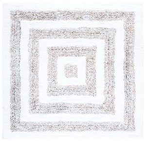 Safavieh Glory Handwoven Area Rug - Luxurious Geometric Design For Elegant Home Décor And Comfort Ivory ,Beige 100% Pet Grs103a-8