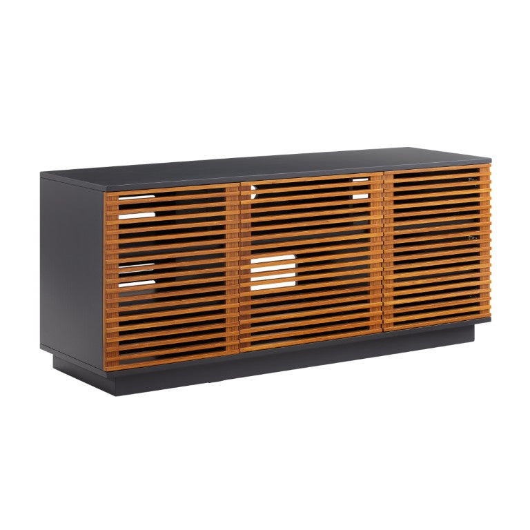 Greenington 64" Rowan Solid Bamboo Media Console Eco Crafted Living Room Tv Stand Cabinet Amber GRW001AM