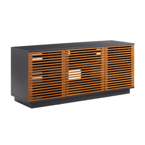Greenington 64" Rowan Solid Bamboo Media Console Eco Crafted Living Room Tv Stand Cabinet Amber GRW001AM